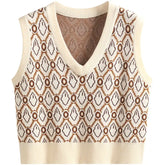 Retro Loose-Knit Vest